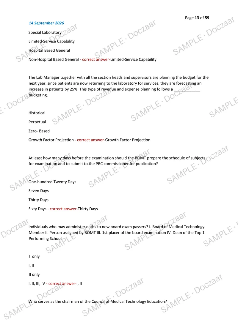Preview page 13 of [Mock Boards] LM MTLE EXAM AND STUDY GUIDE  NEWEST 2026/2027 ACTUAL EXAM TESTBANK 250 QUESTIONS AND CORRECT DETAILED ANS