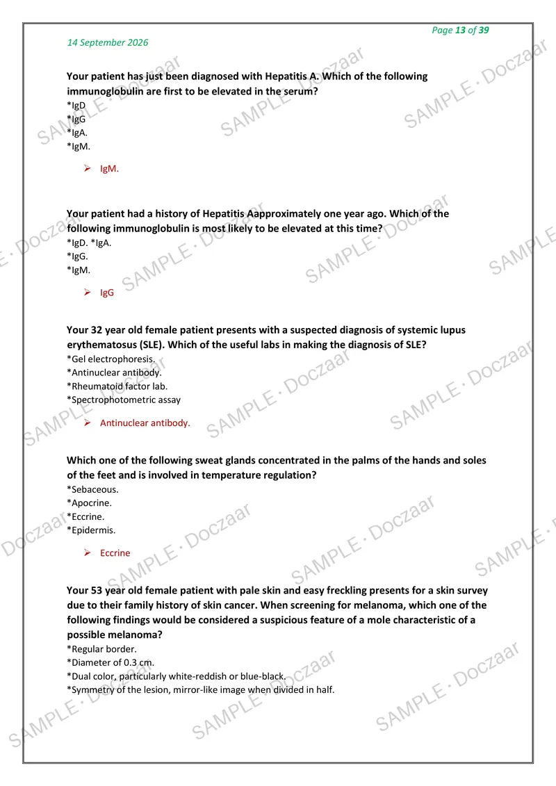 Preview page 13 of NR 603 CEA NEWEST 2026/2027 ACTUAL TESTBANK EXAM 200 QUESTIONS AND CORRECT DETAILED ANSWERS (VERIFIED ANSWERS) COVER