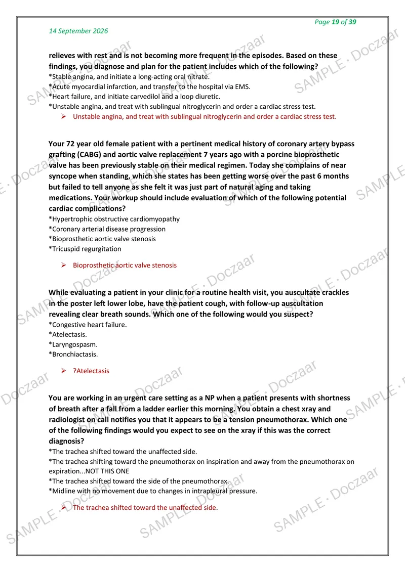 Preview page 19 of NR 603 CEA NEWEST 2026/2027 ACTUAL TESTBANK EXAM 200 QUESTIONS AND CORRECT DETAILED ANSWERS (VERIFIED ANSWERS) COVER