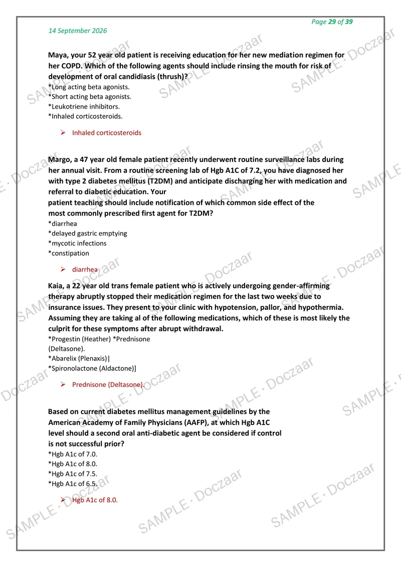 Preview page 29 of NR 603 CEA NEWEST 2026/2027 ACTUAL TESTBANK EXAM 200 QUESTIONS AND CORRECT DETAILED ANSWERS (VERIFIED ANSWERS) COVER