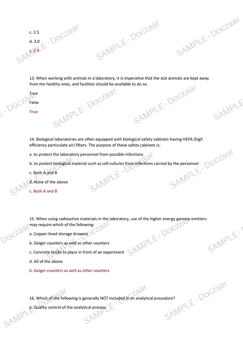 Preview page 4 of Forensic Science Final Exam 2026/2027 NEWEST  TESTBANK EXAM 250 COMPREHENSIVE QUESTIONS  /FREQUENTLY MOST TESTED QUESTIO