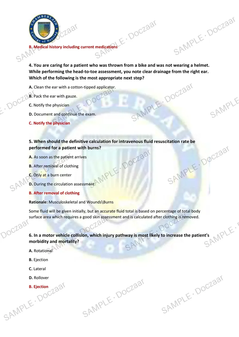 Preview page 3 of TNCC 9 TH EDITION FINAL Final  2026/2027  NEWEST TEST EXAM 100 COMPREHENSIVE  QUESTIONS /FREQUENTLY MOST TESTED QUESTION