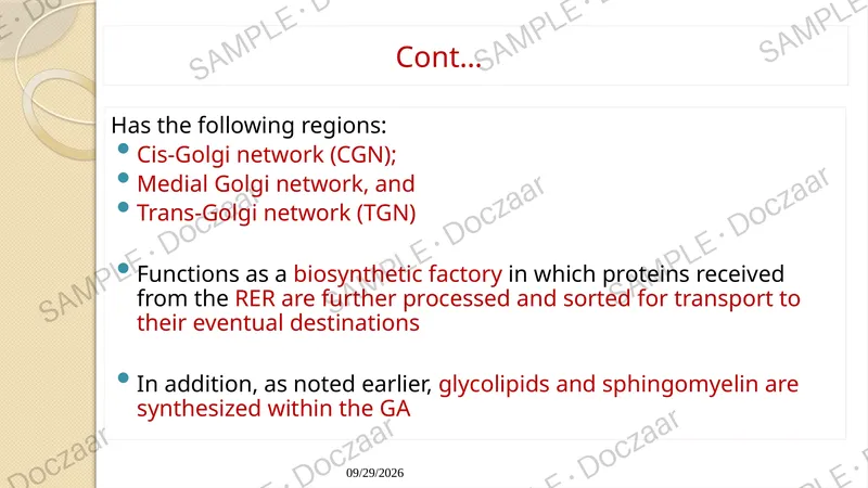 Preview page 83 of Cell Biology Lecture note
