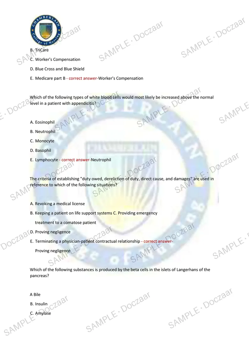 Preview page 25 of AAMA NEWEST 2026/2027 ACTUAL EXAM 200  QUESTIONS AND CORRECT (VERIFIED ANSWERS)  COVERING RECENT AND MOST TESTED QUESTIO