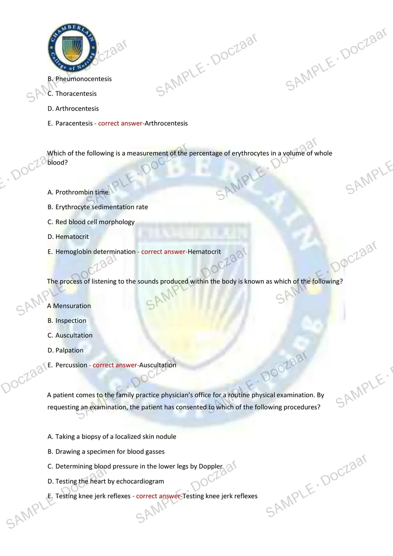 Preview page 53 of AAMA NEWEST 2026/2027 ACTUAL EXAM 200  QUESTIONS AND CORRECT (VERIFIED ANSWERS)  COVERING RECENT AND MOST TESTED QUESTIO
