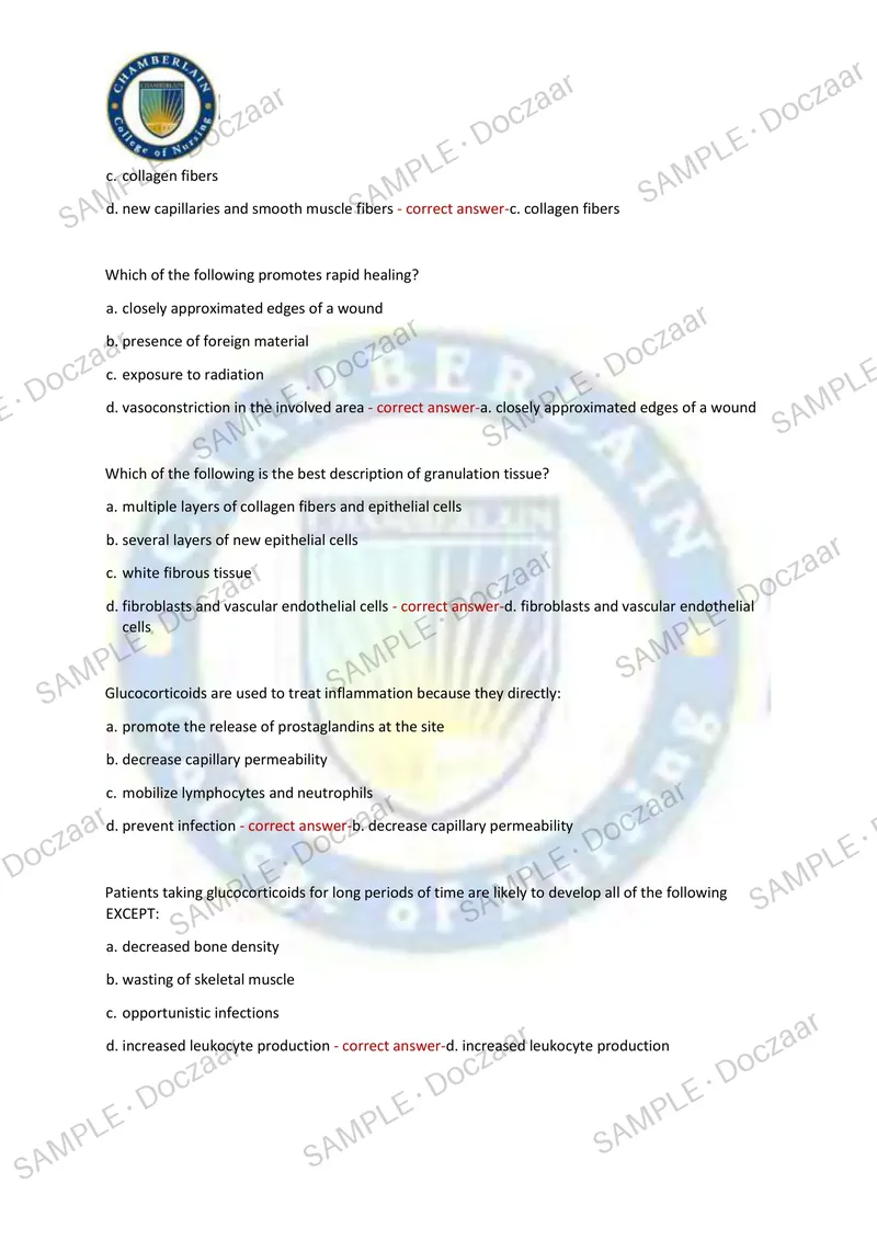 Preview page 20 of Pathophysiology Exam2 NEWEST 2026/2027 ACTUAL EXAM 180 QUESTIONS AND CORRECT (VERIFIED ANSWERS) COVERING RECENT AND MO