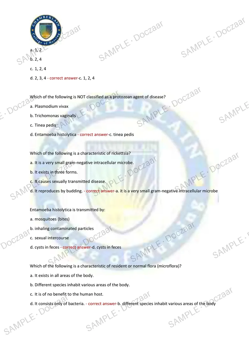 Preview page 34 of Pathophysiology Exam2 NEWEST 2026/2027 ACTUAL EXAM 180 QUESTIONS AND CORRECT (VERIFIED ANSWERS) COVERING RECENT AND MO