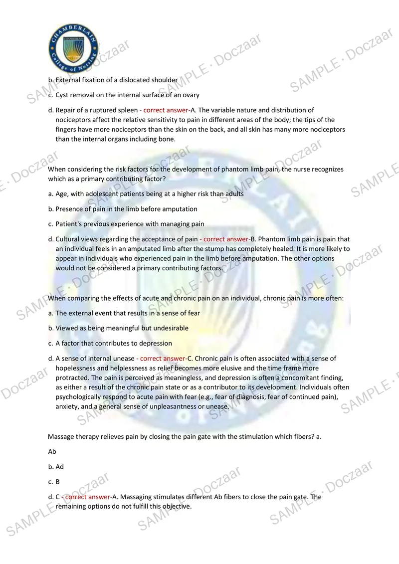 Preview page 21 of ADVANCED PATHOPHYSIOLOGY FINAL EXAM 2026/2027 | 250 HIGH-YIELD QUESTIONS & VERIFIED ANSWERS | LATEST TEST PREP | MOST TE