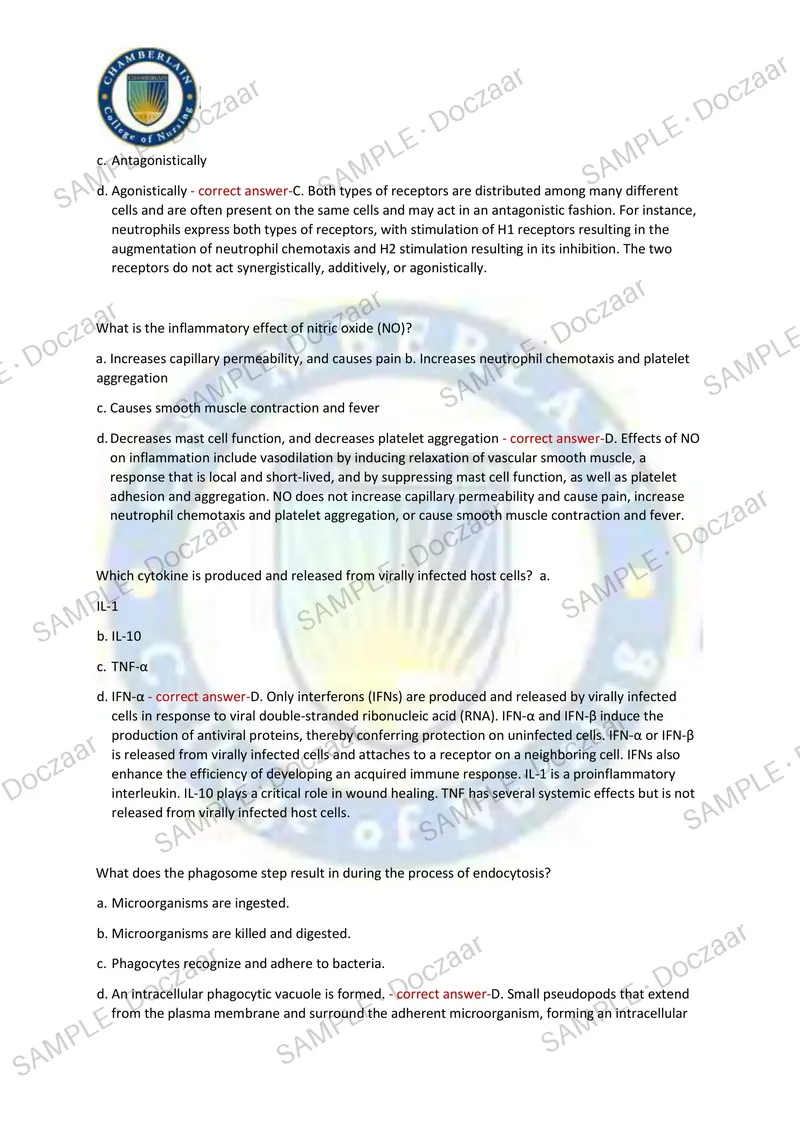 Preview page 4 of ADVANCED PATHOPHYSIOLOGY FINAL EXAM 2026/2027 | 250 HIGH-YIELD QUESTIONS & VERIFIED ANSWERS | LATEST TEST PREP | MOST TE