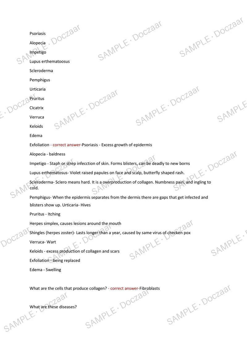 Preview page 18 of WGU PATHOPHYSIOLOGY EXAM 2026/2027 | 100 HIGH-YIELD QUESTIONS & VERIFIED ANSWERS | LATEST TEST PREP | RECENT & MOST TEST