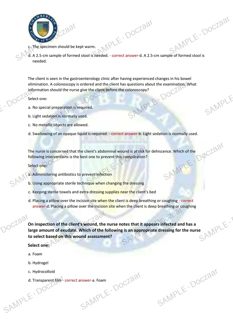 Preview page 17 of PN 4006 MIDTERM EXAM 2026/2027 | 150 HIGH-YIELD QUESTIONS & VERIFIED ANSWERS | LATEST TEST PREP | RECENT & MOST TESTED T