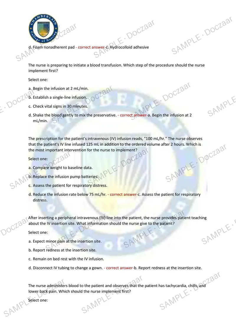 Preview page 29 of PN 4006 MIDTERM EXAM 2026/2027 | 150 HIGH-YIELD QUESTIONS & VERIFIED ANSWERS | LATEST TEST PREP | RECENT & MOST TESTED T