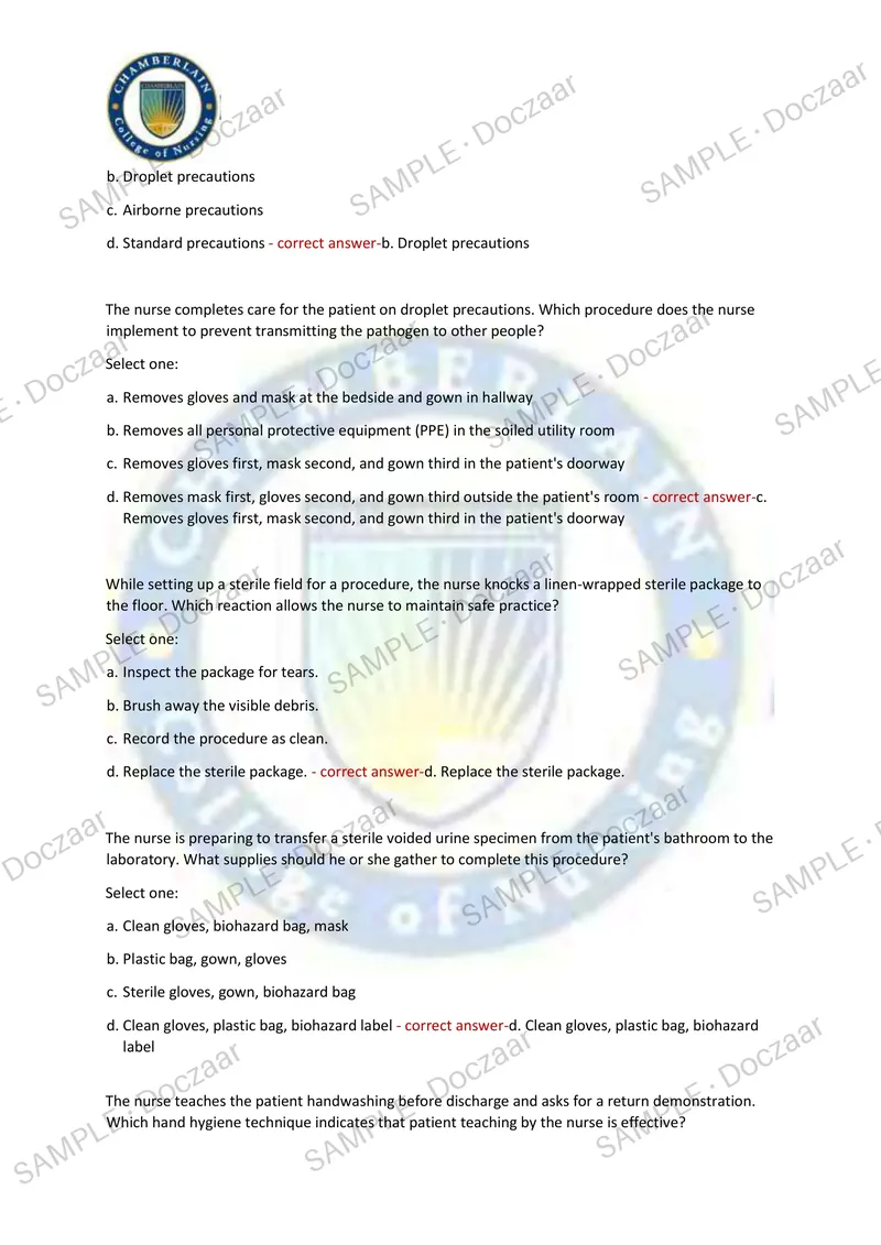 Preview page 3 of PN 4006 MIDTERM EXAM 2026/2027 | 150 HIGH-YIELD QUESTIONS & VERIFIED ANSWERS | LATEST TEST PREP | RECENT & MOST TESTED T
