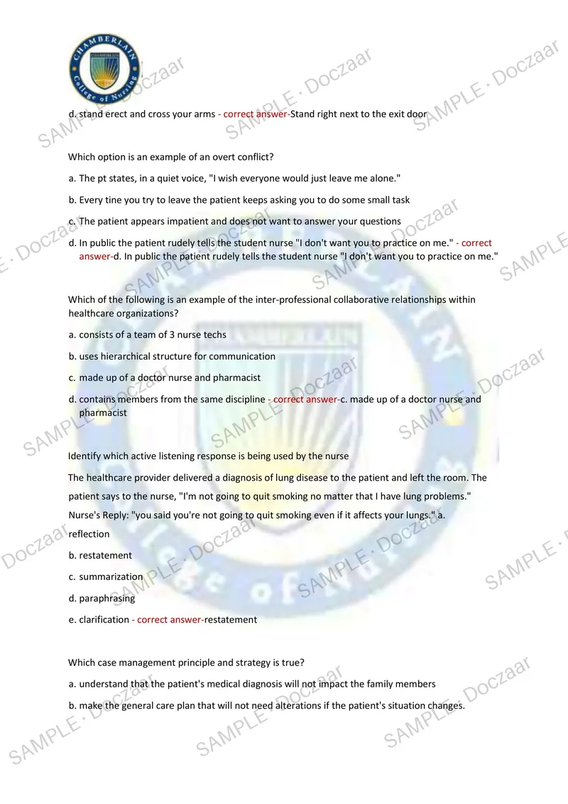 Preview page 15 of **NURSING 204 FINAL EXAM 2026/2027 | 180 HIGH-YIELD QUESTIONS & VERIFIED ANSWERS | LATEST TEST PREP | RECENT & MOST TEST