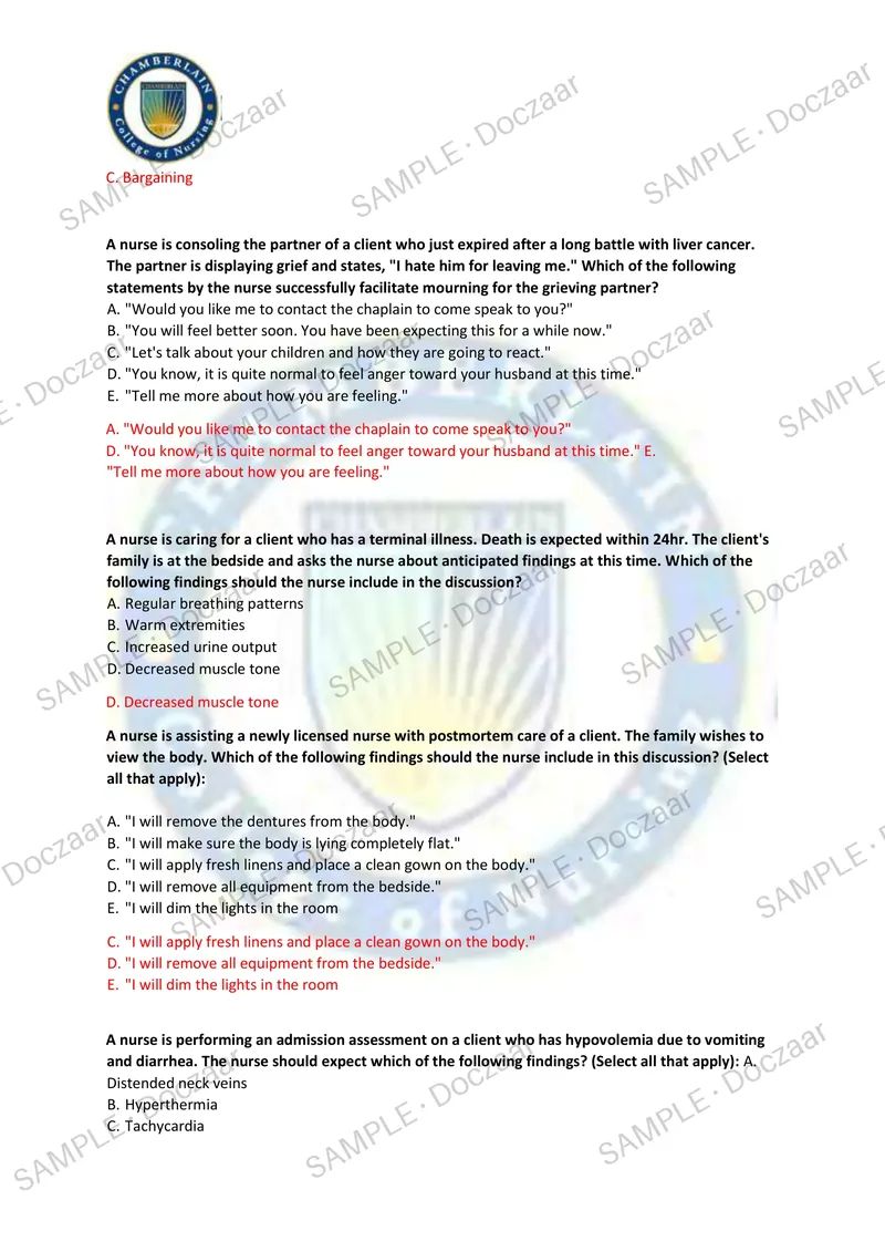 Preview page 15 of NR 226 MIDTERM EXAM 2026/2027 | 180 HIGH-YIELD QUESTIONS & VERIFIED ANSWERS | LATEST TEST PREP | RECENT & MOST TESTED TO