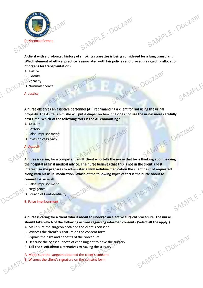 Preview page 31 of NR 226 MIDTERM EXAM 2026/2027 | 180 HIGH-YIELD QUESTIONS & VERIFIED ANSWERS | LATEST TEST PREP | RECENT & MOST TESTED TO