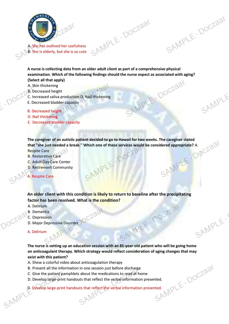Preview page 26 of NR 226 FINAL EXAM 2026/2027 | 180 HIGH-YIELD QUESTIONS & VERIFIED ANSWERS | LATEST TEST PREP | RECENT & MOST TESTED TOPI
