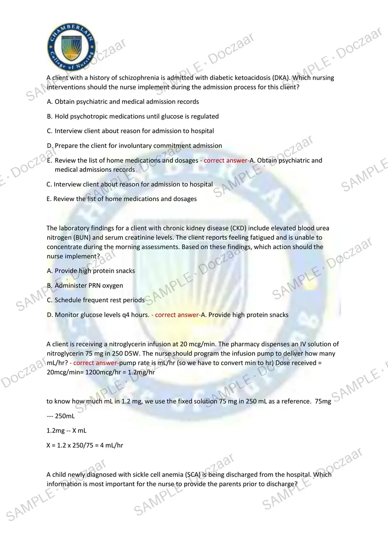 Preview page 24 of HESI RN EXIT V2 EXAM 2026/2027 | 150 HIGH-YIELD QUESTIONS & VERIFIED ANSWERS | LATEST TEST PREP | RECENT & MOST TESTED T