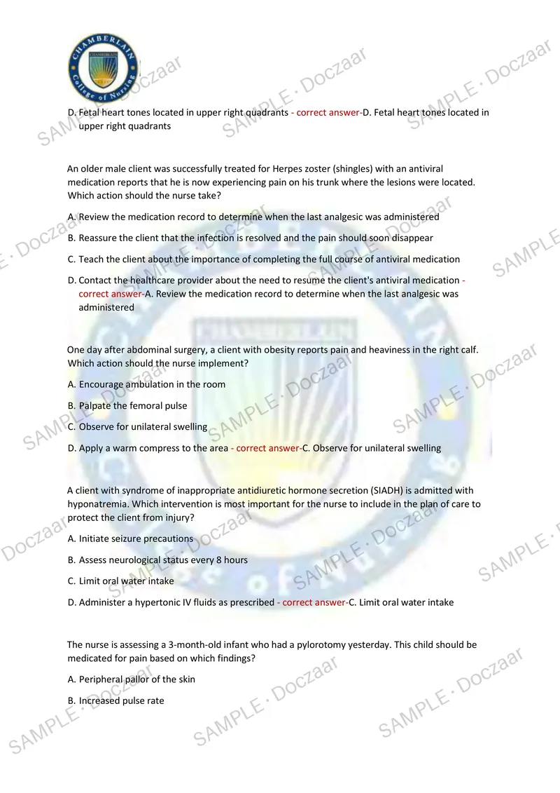 Preview page 41 of HESI RN EXIT V2 EXAM 2026/2027 | 150 HIGH-YIELD QUESTIONS & VERIFIED ANSWERS | LATEST TEST PREP | RECENT & MOST TESTED T