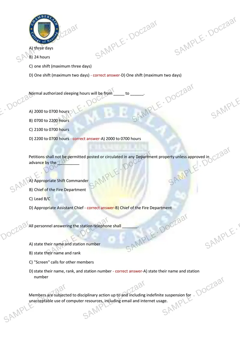 Preview page 14 of NUR 131 EXAM 2026/2027 | 100 HIGH-YIELD QUESTIONS & VERIFIED ANSWERS | LATEST TEST PREP | RECENT & MOST TESTED TOPICS |