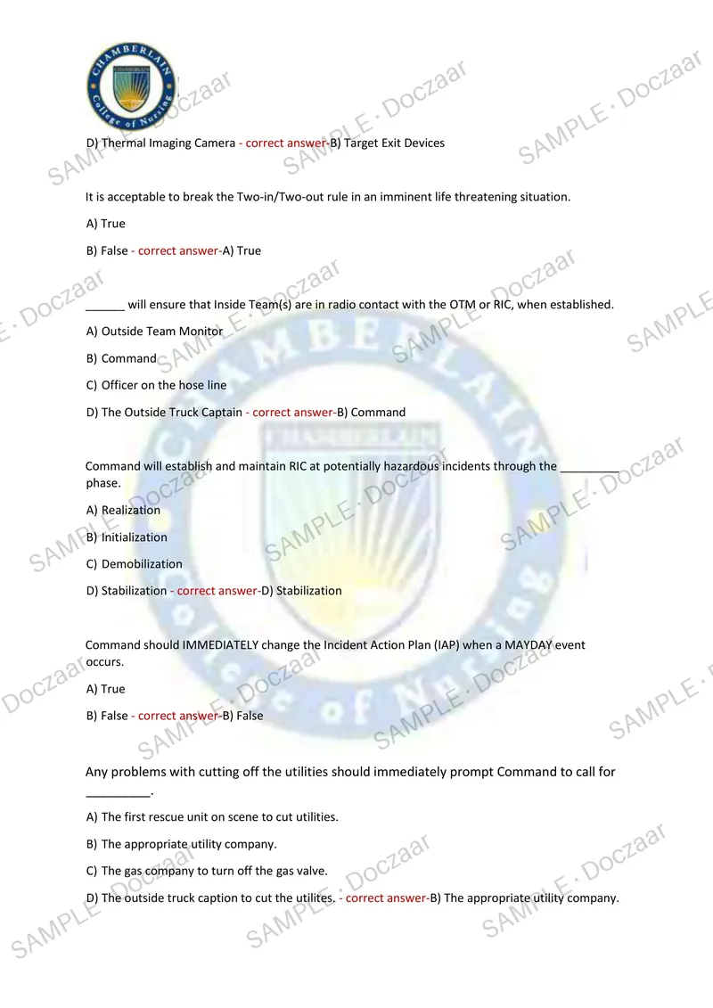 Preview page 3 of NUR 131 EXAM 2026/2027 | 100 HIGH-YIELD QUESTIONS & VERIFIED ANSWERS | LATEST TEST PREP | RECENT & MOST TESTED TOPICS |