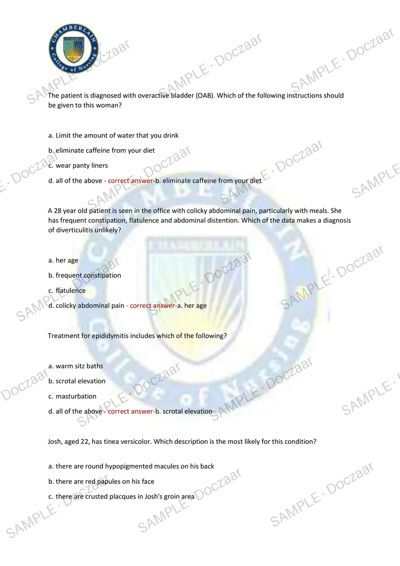 Preview page 11 of NR511 FINAL EXAM 2026/2027 | 100 HIGH-YIELD QUESTIONS & VERIFIED ANSWERS | LATEST TEST PREP | RECENT & MOST TESTED TOPIC