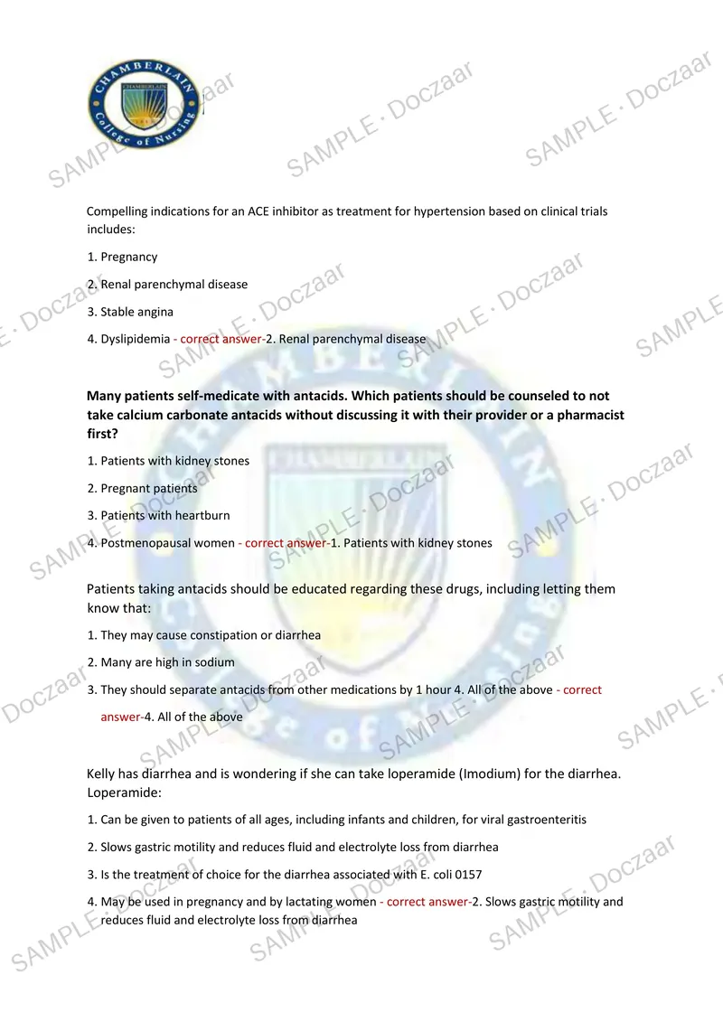 Preview page 11 of NR 508 MIDTERM EXAM 2026/2027 | 150 HIGH-YIELD QUESTIONS & VERIFIED ANSWERS | LATEST TEST PREP | RECENT & MOST TESTED TO
