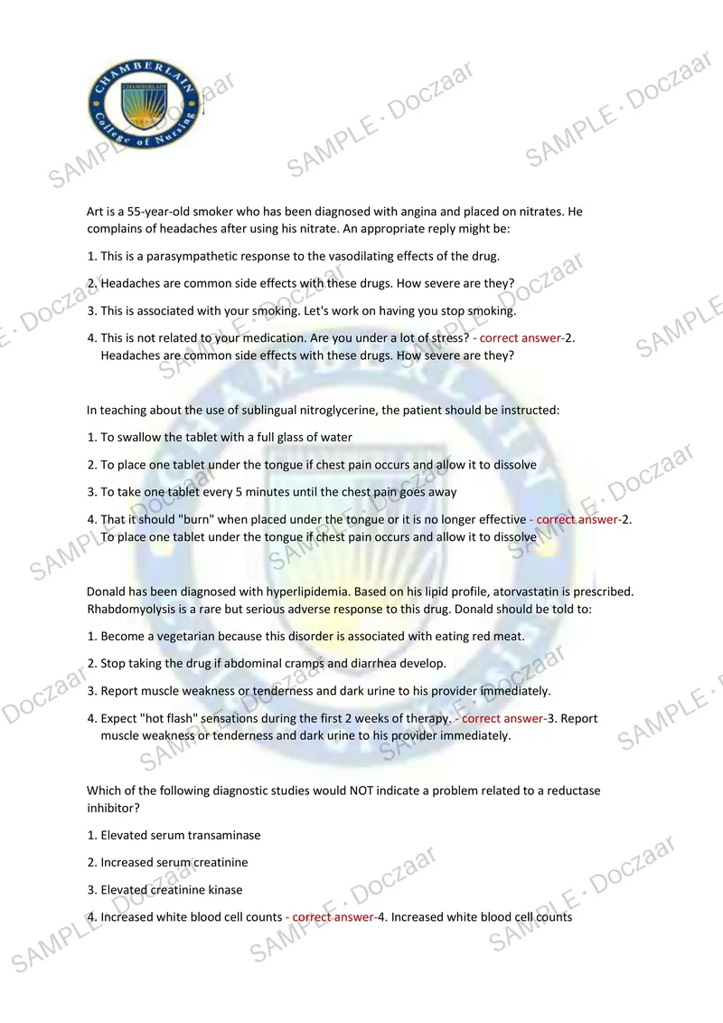 Preview page 33 of NR 508 FINAL EXAM 2026/2027 | 150 HIGH-YIELD QUESTIONS & VERIFIED ANSWERS | LATEST TEST PREP | RECENT & MOST TESTED TOPI