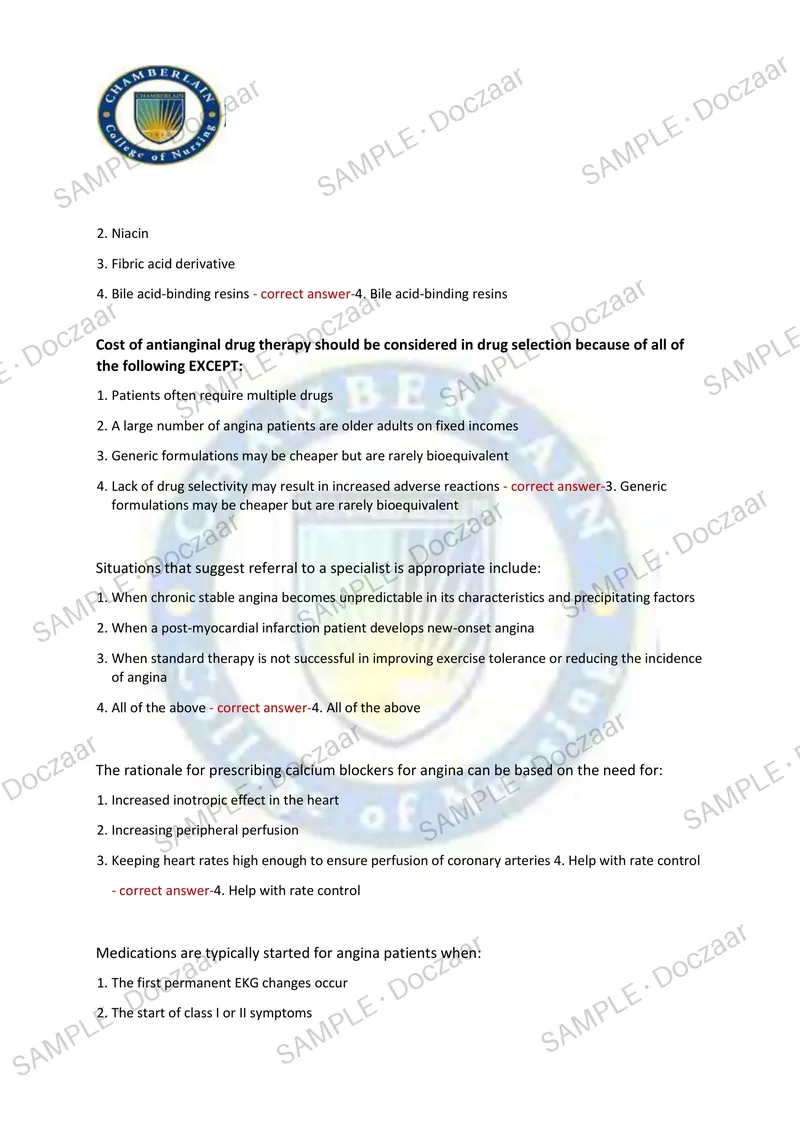 Preview page 4 of NR 508 FINAL EXAM 2026/2027 | 150 HIGH-YIELD QUESTIONS & VERIFIED ANSWERS | LATEST TEST PREP | RECENT & MOST TESTED TOPI