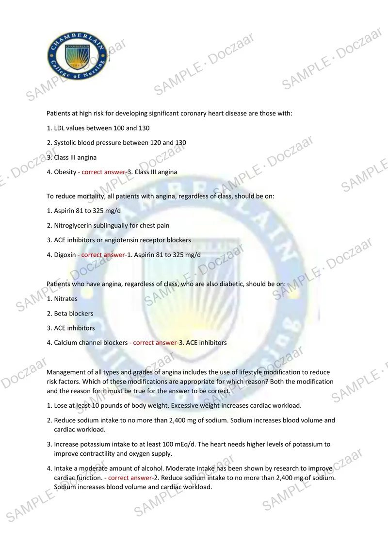 Preview page 22 of NR 508 WEEK 4 EXAM 2026/2027 | 150 HIGH-YIELD QUESTIONS & VERIFIED ANSWERS | LATEST TEST PREP | RECENT & MOST TESTED TOP