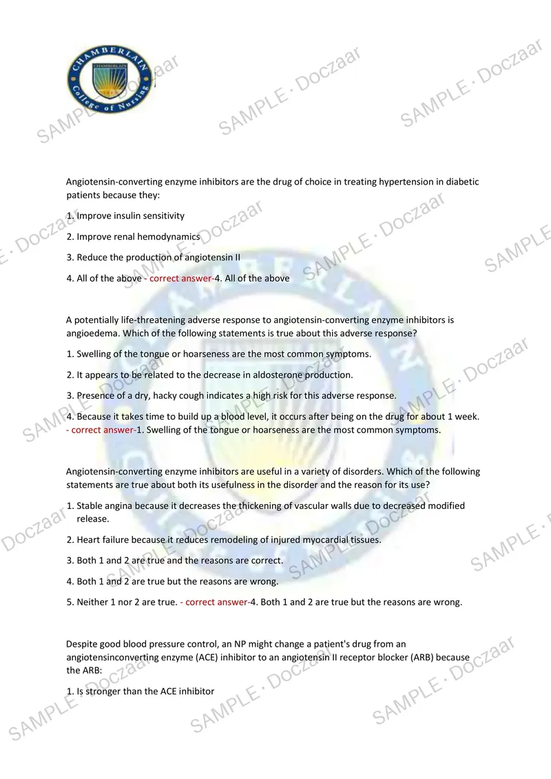 Preview page 28 of NR 508 WEEK 4 EXAM 2026/2027 | 150 HIGH-YIELD QUESTIONS & VERIFIED ANSWERS | LATEST TEST PREP | RECENT & MOST TESTED TOP