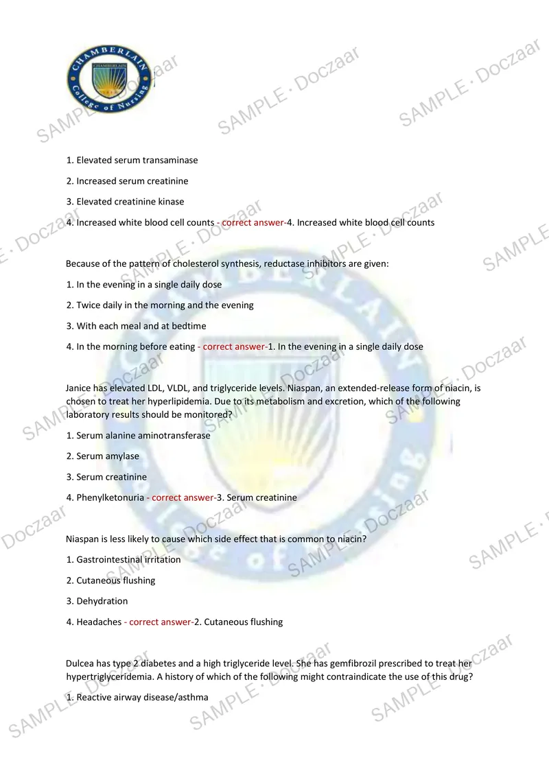 Preview page 34 of NR 508 WEEK 4 EXAM 2026/2027 | 150 HIGH-YIELD QUESTIONS & VERIFIED ANSWERS | LATEST TEST PREP | RECENT & MOST TESTED TOP