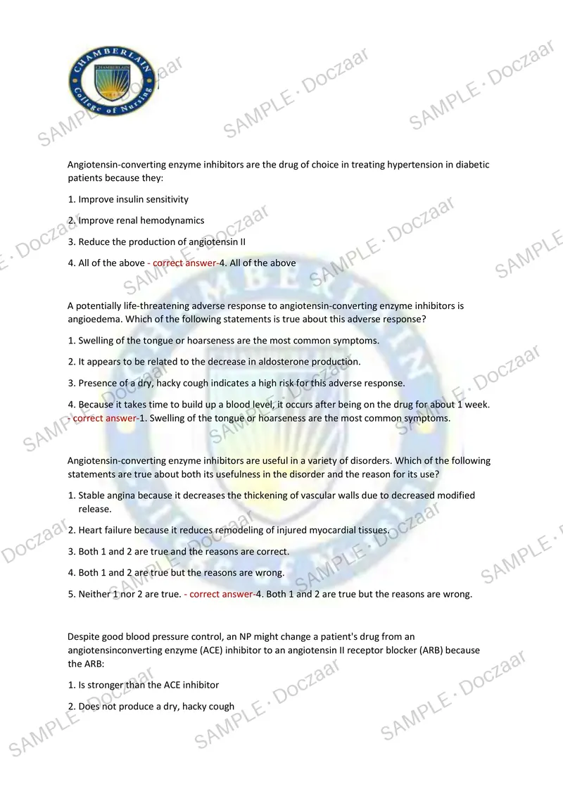 Preview page 28 of NR 508 WEEK 3 EXAM 2026/2027 | 150 HIGH-YIELD QUESTIONS & VERIFIED ANSWERS | LATEST TEST PREP | RECENT & MOST TESTED TOP