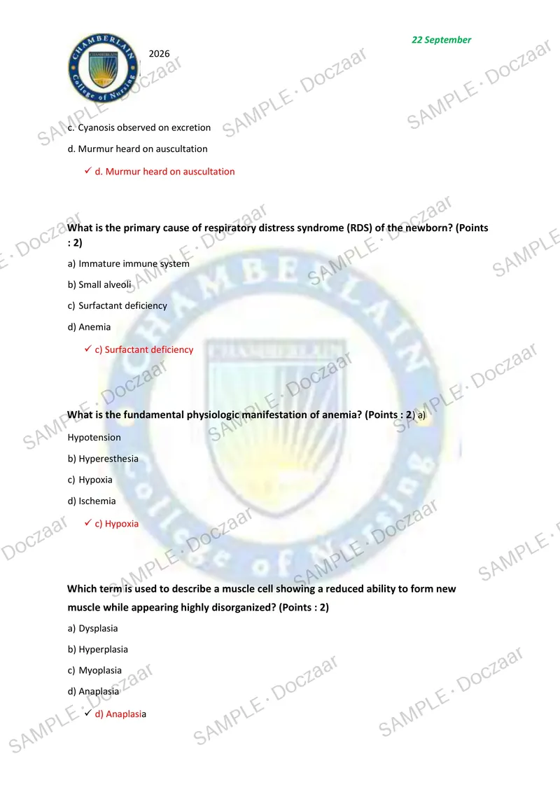 Preview page 6 of NR 507 WEEK 4 MIDTERM EXAM 2026/2027 | 60 HIGH-YIELD QUESTIONS & VERIFIED ANSWERS | LATEST TEST PREP | RECENT & MOST TES