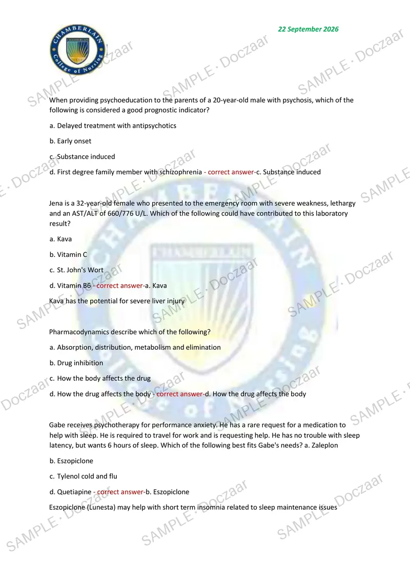 Preview page 58 of NR 668 CEA MIDTERM EXAM 2026/2027 | 460 HIGH-YIELD QUESTIONS & VERIFIED ANSWERS | LATEST TESTBANK | RECENT & MOST TESTED