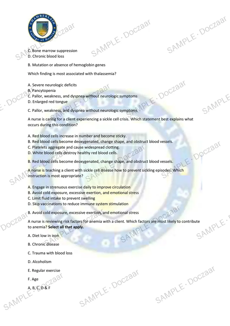 Preview page 13 of NR 283 exam3 Exam 2026/2027 TESTBANK EXAM 250  COMPREHENSIVE QUESTIONS /FREQUENTLY MOST TESTED  QUESTIONS AND VERIFIED S