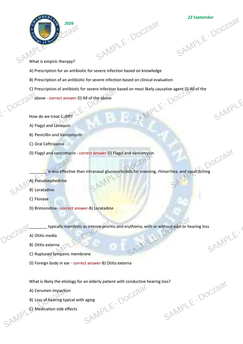 Preview page 14 of NR566 ADVANCED PHARMACOLOGY FOR CARE OF THE FAMILY MIDTERM EXAM 2026/2027 | 100 HIGH-YIELD QUESTIONS & VERIFIED ANSWERS