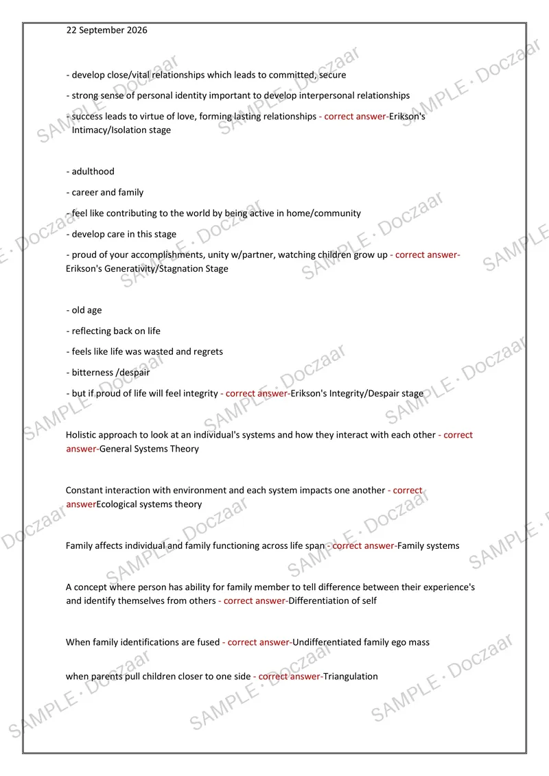 Preview page 26 of LMSW PRACTICE TEST 2026/2027 | 200 HIGH-YIELD QUESTIONS & VERIFIED ANSWERS | LATEST TESTBANK | RECENT & MOST TESTED TOPI