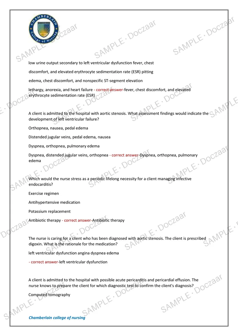 Preview page 11 of NUR 257 EXAM 5 2026/2027 | 200 HIGH-YIELD QUESTIONS & VERIFIED ANSWERS | LATEST TEST PREP | RECENT & MOST TESTED TOPICS