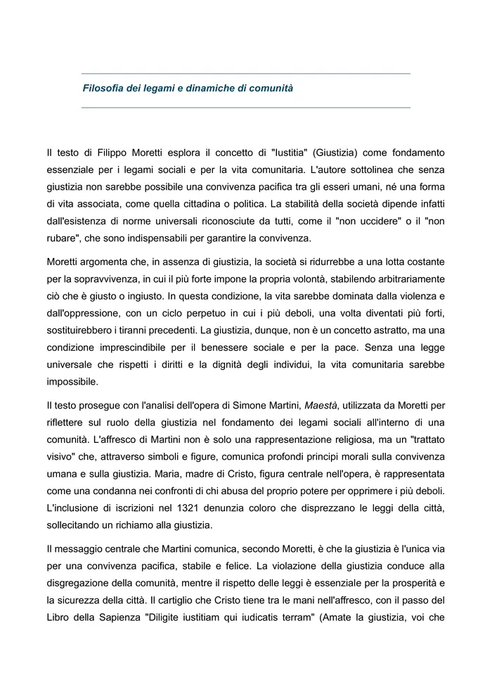 Preview of Filosofia dei legami sociali e dinamiche di comunità