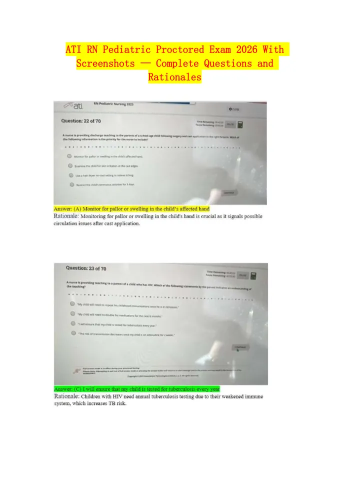 Preview of TI RN Nutrition Proctored Exam with Questions and Verified Answers, 100% Guaranteed Pass With Appropriate Explanations |