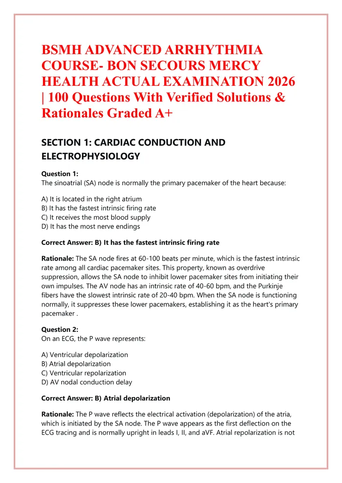 Preview of BIOS-251 Exam 2 Review | Questions and | Anatomy and Physiology I | Latest Update